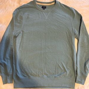J. Crew Men's Crewneck Sweater in Sage Green